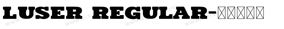 LUSER Regular字体转换